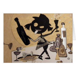 Cartão bebado pequeno