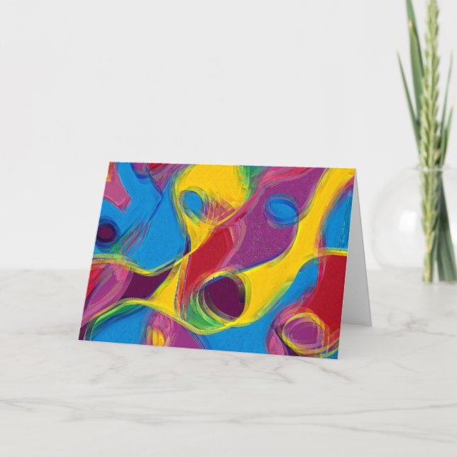 Cartão Bebado sobre o doce (Frente)