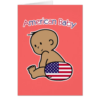 Cartão Bebê americano