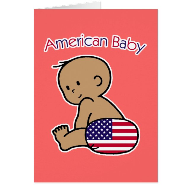 Cartão Bebê americano (Frente)