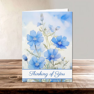 Cartão Bebê Azul Olhos Aquarela Desculpe por sua perda