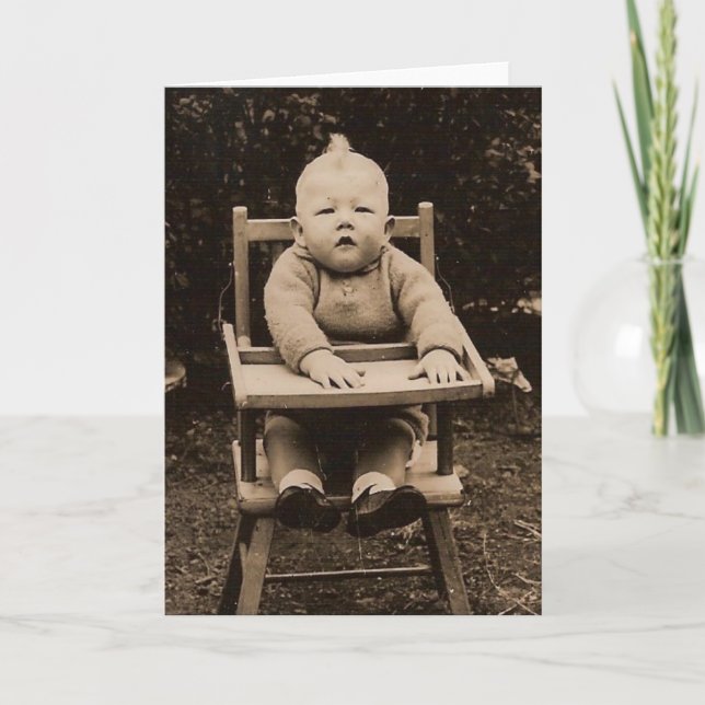 Cartão Bebê bonito (Frente)