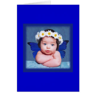 Cartão Bebê borboleta