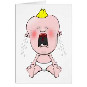 Cartão Bebê chorando