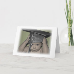 Cartão bebê de graduação!