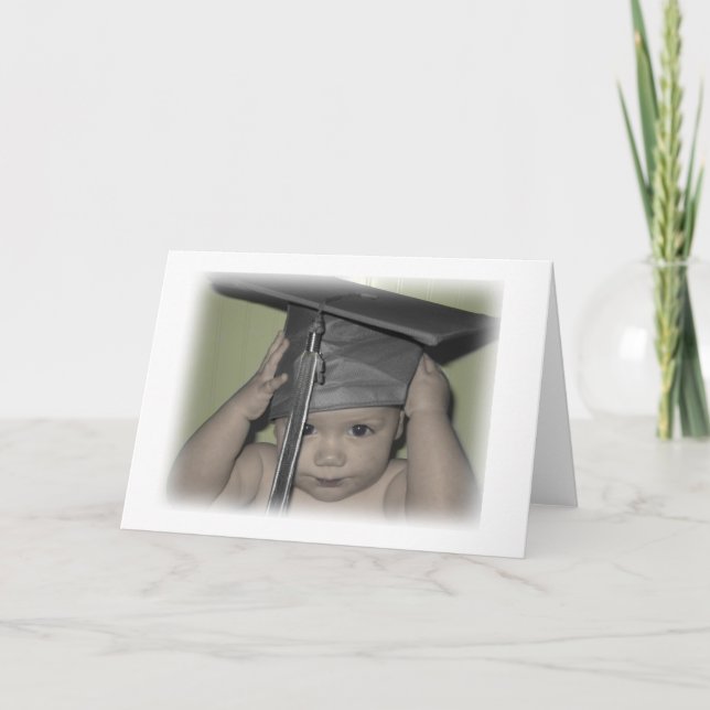 Cartão bebê de graduação! (Frente)