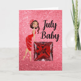 Cartão Bebê de Julho