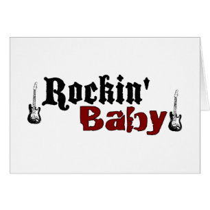 Cartão Bebê de Rockin