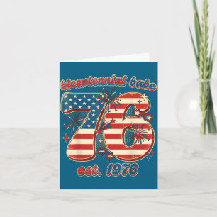 Cartão Bebê do bicentenário aniversário de 50 anos mulher