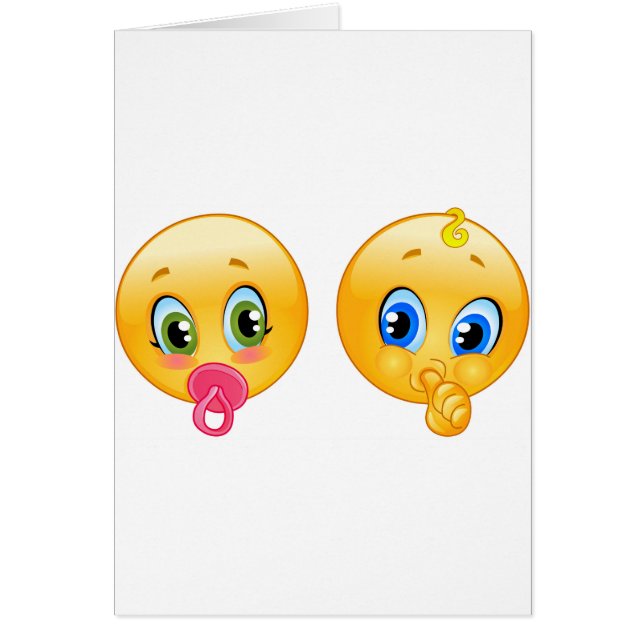 Cartão bebê emojis (Frente)