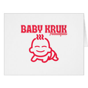 Cartão Bebê Engraçado Kruk Philadelphia Premium 