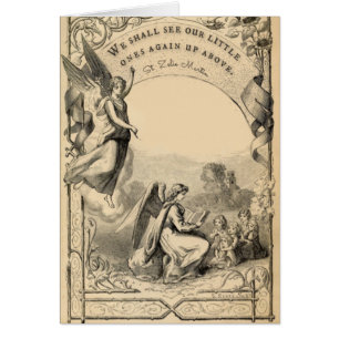 Cartão Bebê Menina Anjo Religião Abortamento Espontâneo