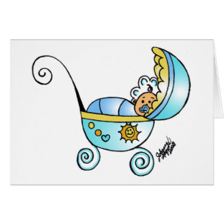 Cartão bebê recém-nascido