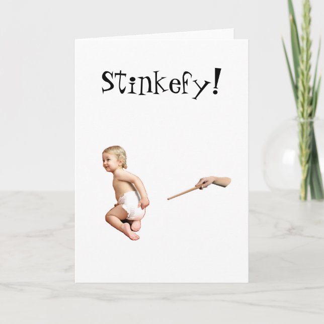 Cartão Bebê Stinkefy! (Frente)