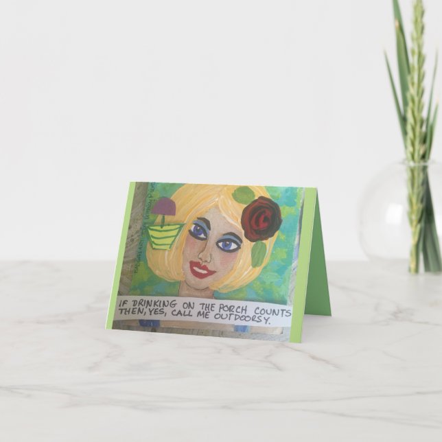 CARTÃO BEBENDO NOTECARD-IF NAS CONTAS DE PORCH (Frente)