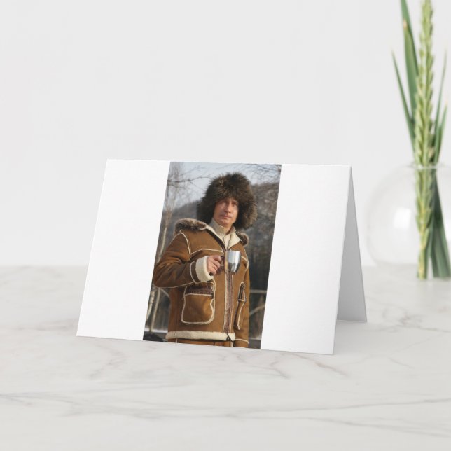 Cartão Bebendo Putin! (Frente)