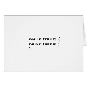 Cartão Beber cerveja