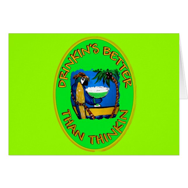 CARTÃO BEBER É MELHOR DO QUE PENSAR (Frente Horizontal)