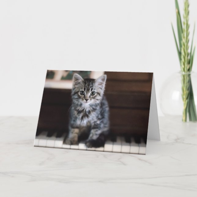 Cartão Bebês Mais Pobres | Cristóvão em Chaves Piano (Frente)