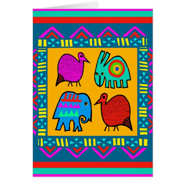 Cartão Bebidas Espirituosas Tribais (Frente)