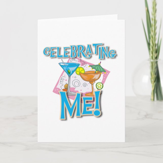 Cartão Bebidas Tropicais Comemoram-Me (Frente)