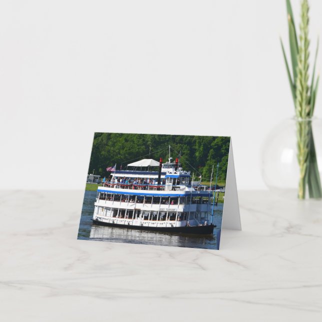Cartão Becky Thatcher Riverboat Notecard (Frente)