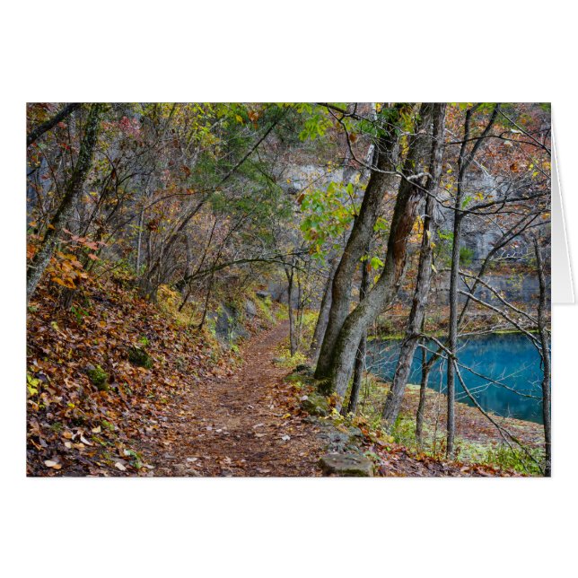 Cartão Beco Mill Autumn Walk (Frente horizontal)