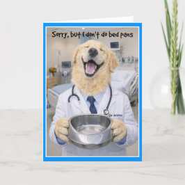 Cartão Bedpan Help Get Well Card  BPA-1