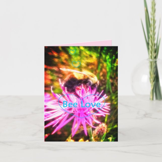 CARTÃO BEE LOVE ORIBRIGHT SMALL GREETING CARD (Frente)