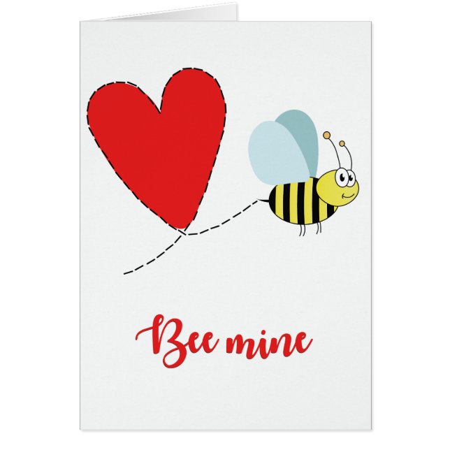 Cartão Bee Mine Greeting Card (Frente)