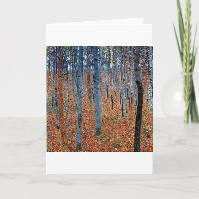 Cartão Beech Grove, Gustav Klimt (Frente)