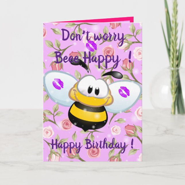 Cartão Beee Happy (Frente)