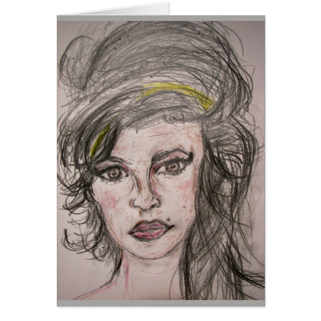 Cartão Beehive Girl (Frente)