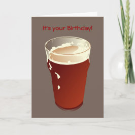 Cartão Beer Birthday Card