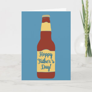 Cartão Beer Bottle Hoppy Father's Day Card