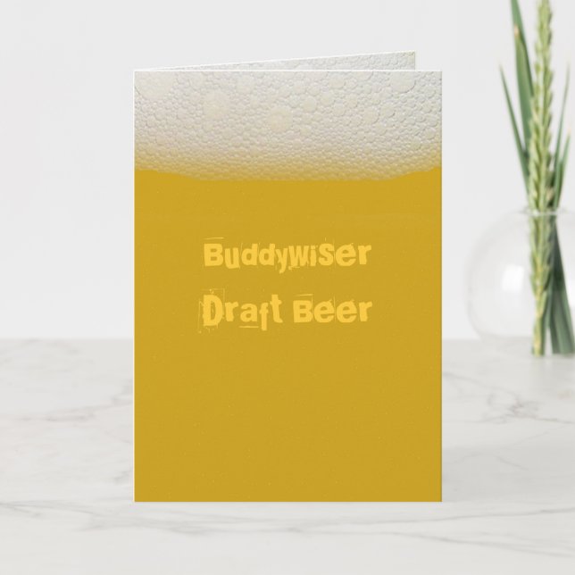 Cartão Beer BuddywiserDraft (Frente)