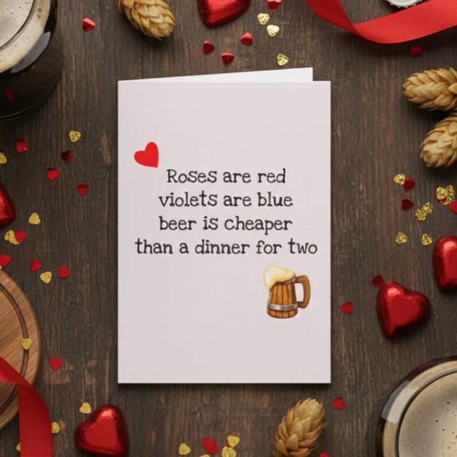 Cartão Beer do Dia Anti-Valentine Engraçado (Criador carregado)