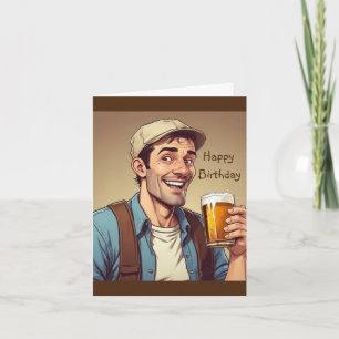 Cartão Beer Drinker