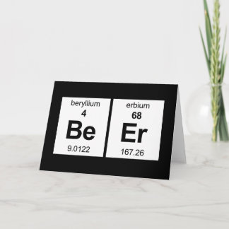 Cartão BeEr Periodic Table