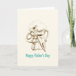 Cartão Beer & Pretzel Father's Day card