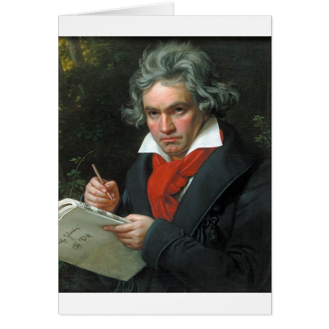 Cartão Beethoven Gifts Tees Collectibles ON SALE (Frente)