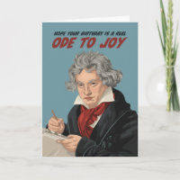 Beethoven Ode para Joy Birthday Folheto