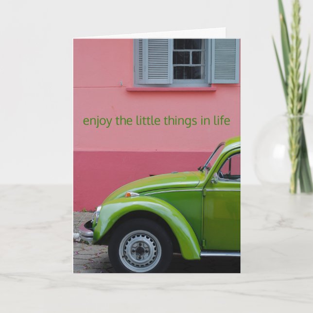 Cartão Beetle Bug Greeting Card (Frente)
