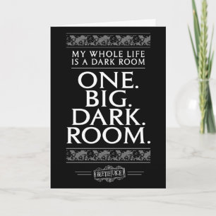 Cartão Beetlejuice Minha Vida Inteira É Uma Sala Escura