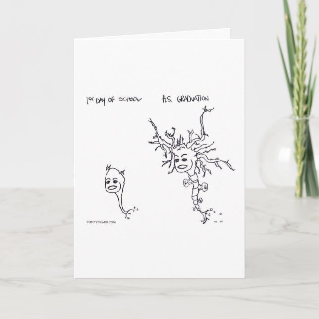 Cartão Before & After: First Day of School to Graduation (Frente)