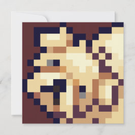 Cartão Begging puppy pixelart