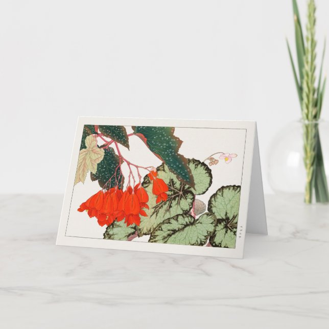 Cartão Begonia por Tanigami Konan (Frente)
