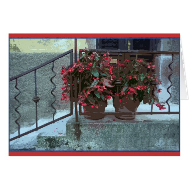 Cartão Begónias em Ljubjlana (Frente Horizontal)