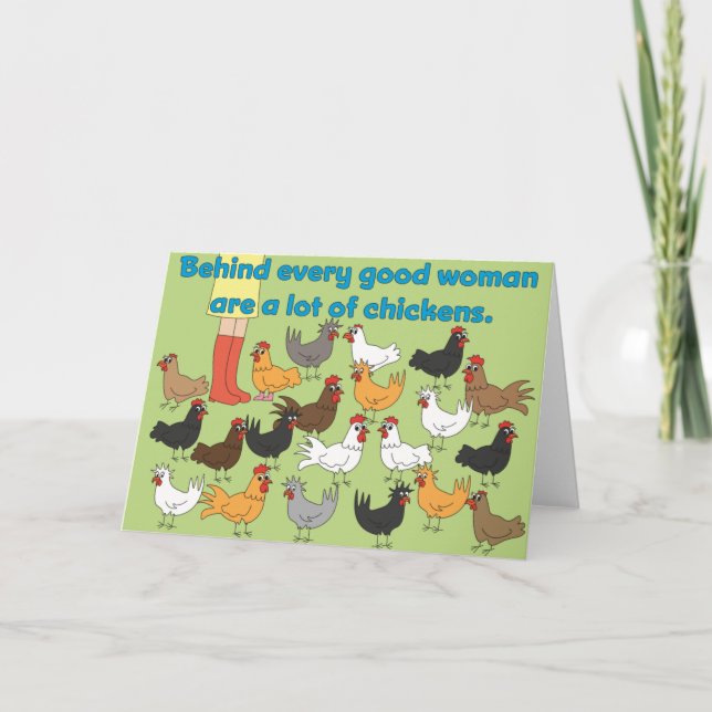Cartão Behind Every Good Woman - Greeting Card (Frente)
