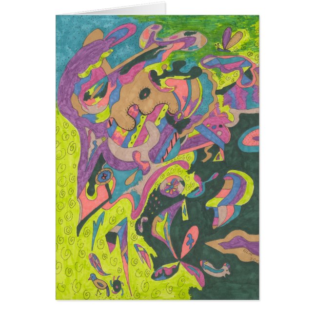 Cartão Behold, Abstrato original (Frente)